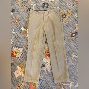 Nautica The Danforth Corduroy A Bit Trimmer Pants W/Pockets Beige Size 33 X 30